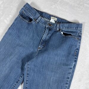 Vintage LL Bean Med Wash Straight Leg Jeans Women's Size 10 Reg (28X29) 90s/Y2K
